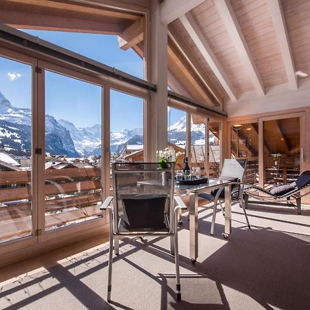 Chalet Schneehoren Penthouse Wengen Exterior foto