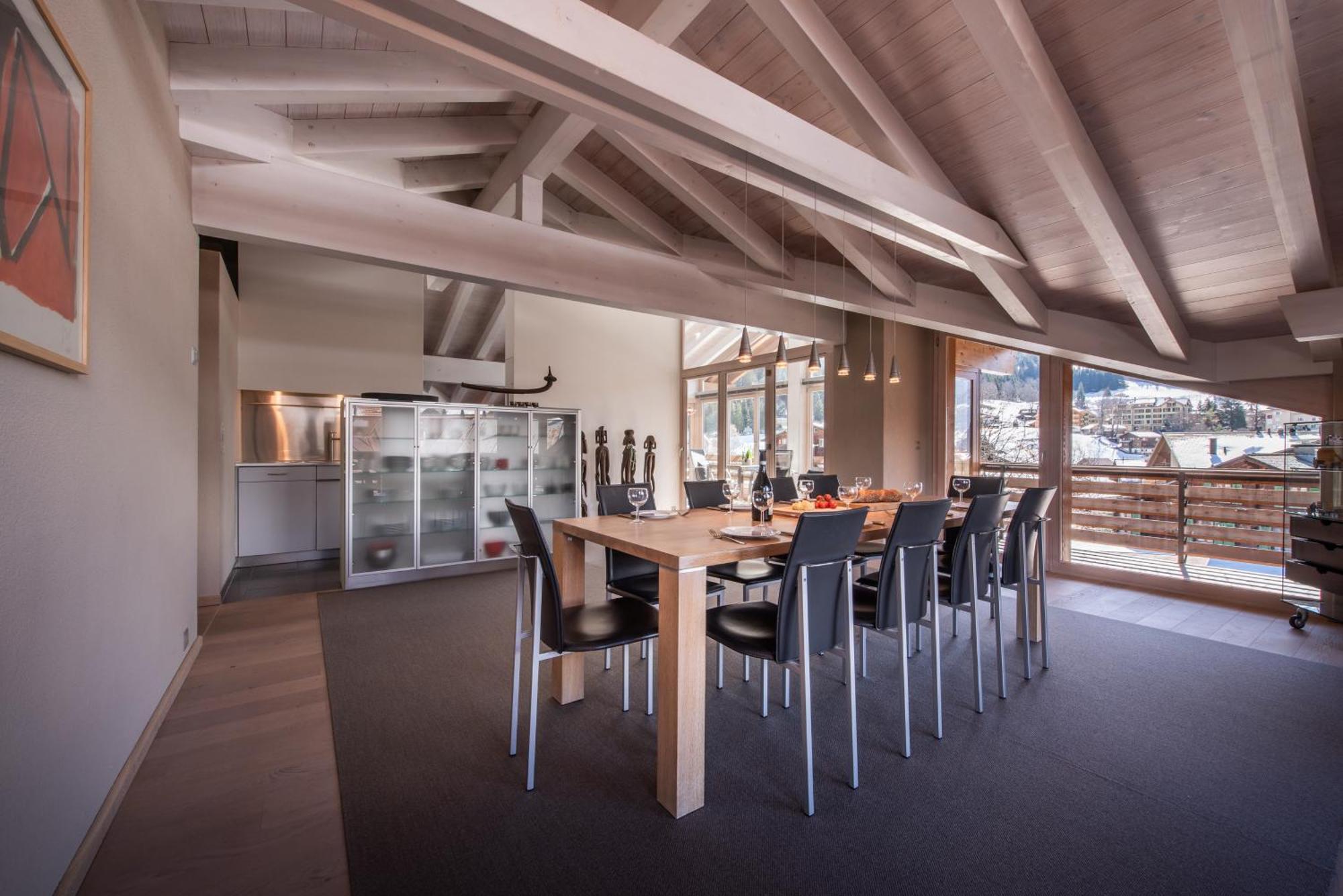 Chalet Schneehoren Penthouse Wengen Exterior foto