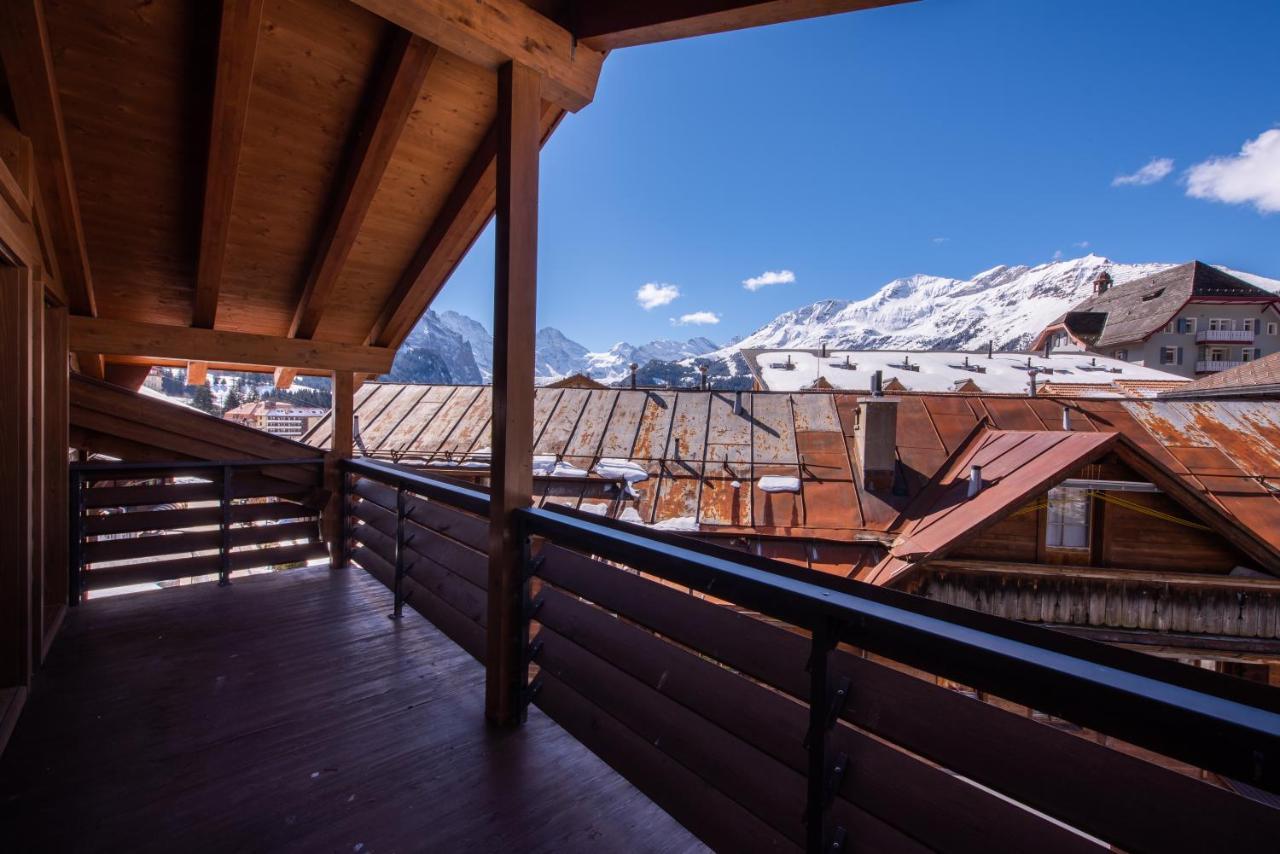 Chalet Schneehoren Penthouse Wengen Exterior foto