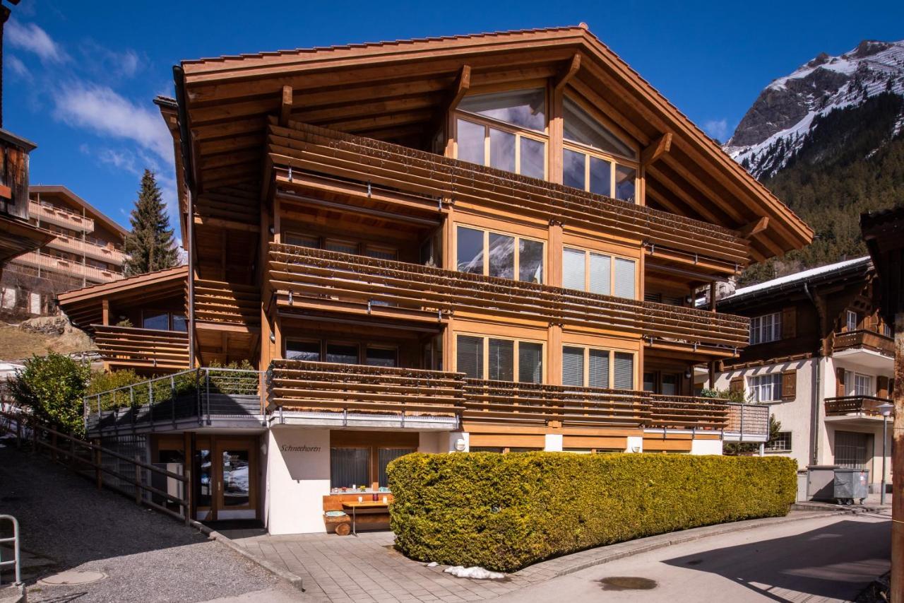 Chalet Schneehoren Penthouse Wengen Exterior foto