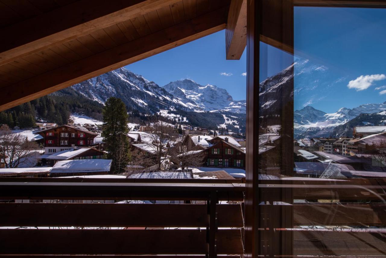 Chalet Schneehoren Penthouse Wengen Exterior foto