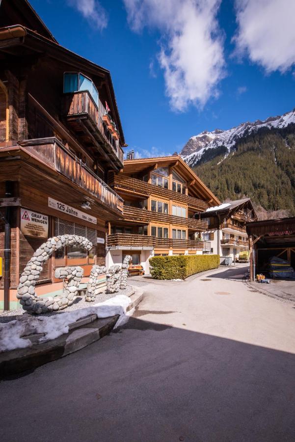 Chalet Schneehoren Penthouse Wengen Exterior foto