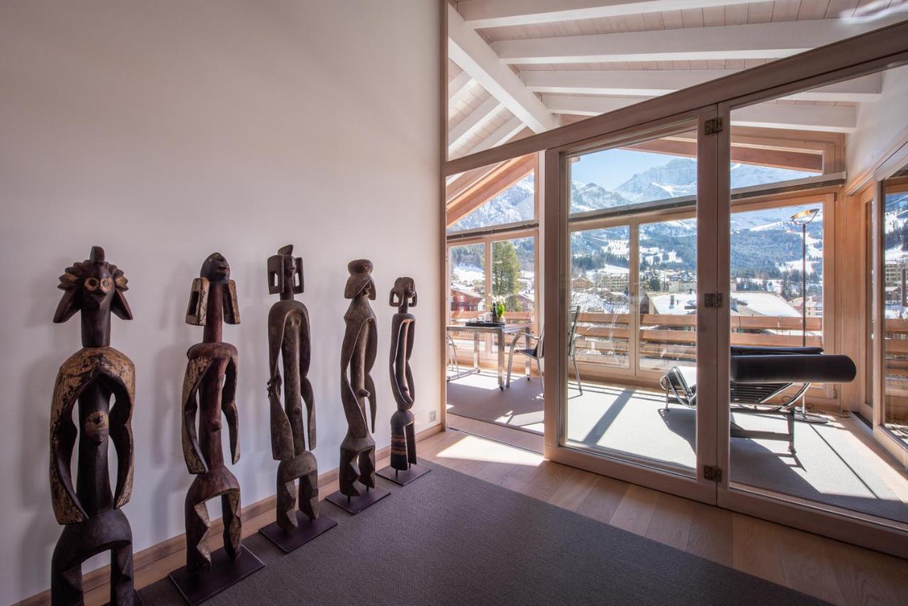 Chalet Schneehoren Penthouse Wengen Exterior foto