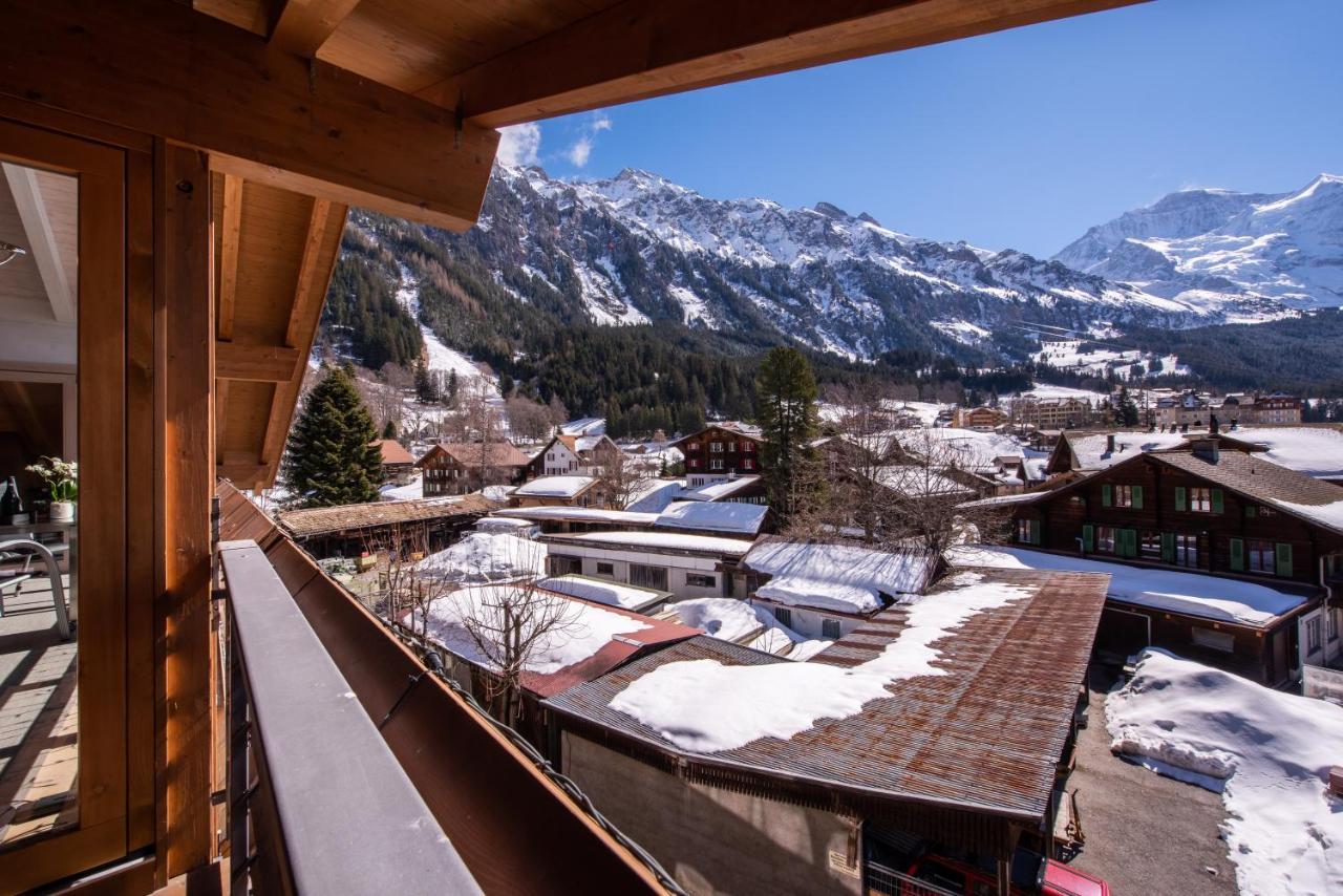 Chalet Schneehoren Penthouse Wengen Exterior foto