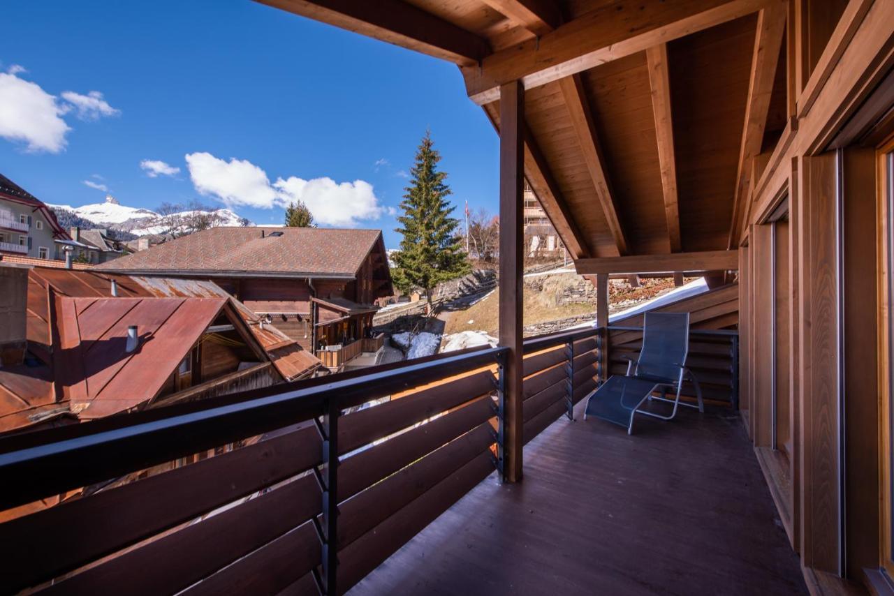 Chalet Schneehoren Penthouse Wengen Exterior foto